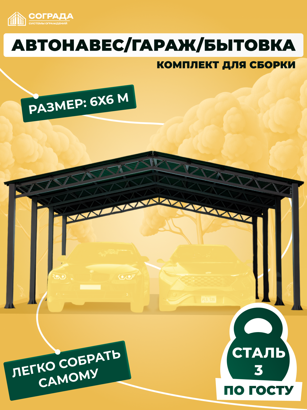 Металлические навесы СПб под ключ